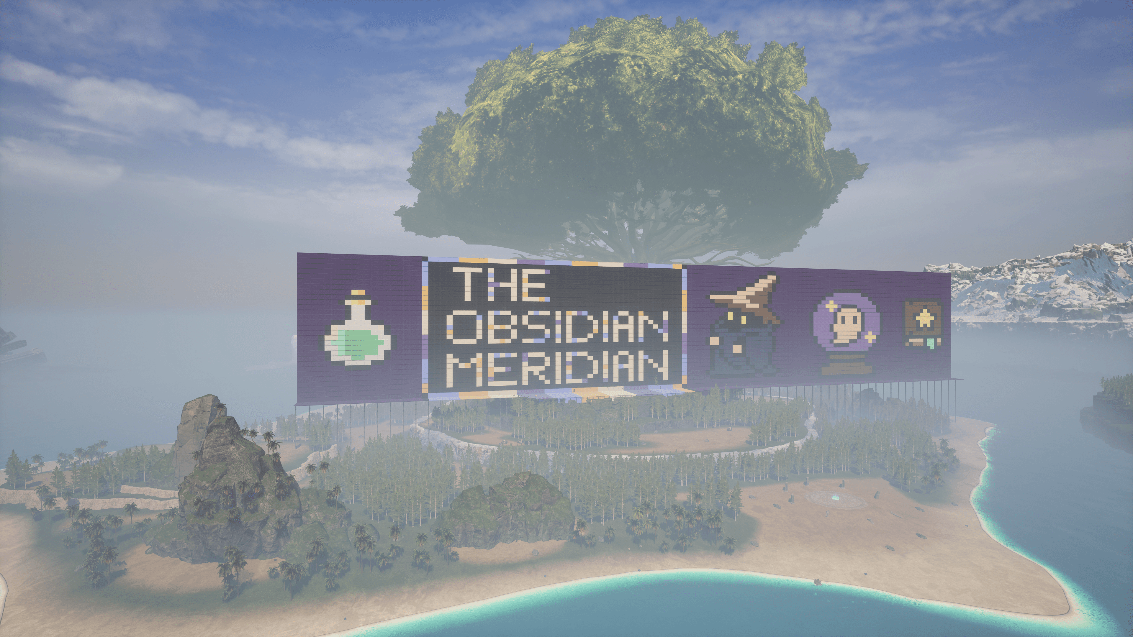 The Obsidian Meridian Palworld mural
