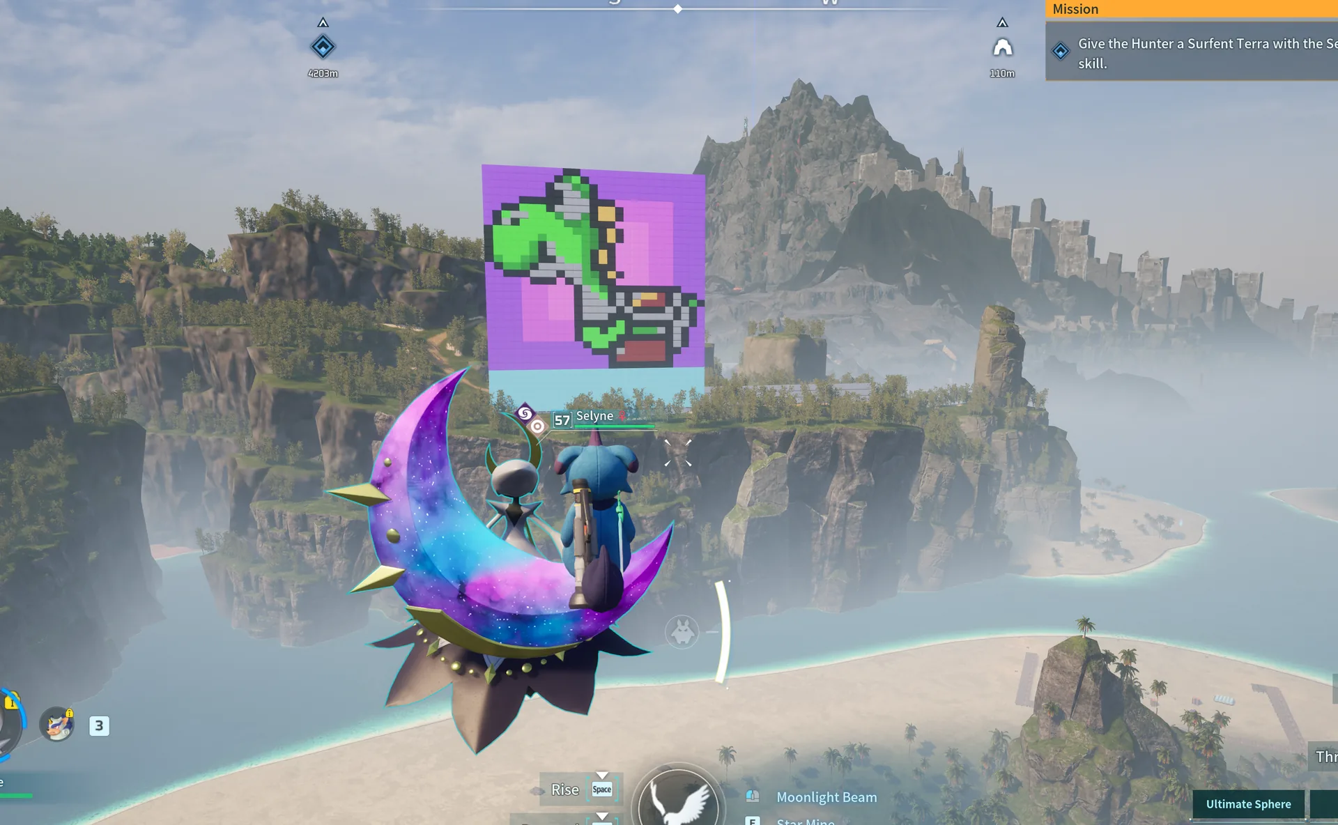 Another earlier painted-wall build in Palworld